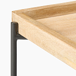 Журнальный стол с прямоугольной деревянной столешницей Urban Style Space варинант исполнения - 2 | Loft Concept в Казани