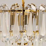 Люстра многоярусная с овальными прозрачными подвесками 28 см Harmonica варинант исполнения - 6 | Loft Concept в Казани