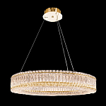 Люстра подвесная круглая из прозрачного хрусталя с золотым корпусом Selfsufficient варинант исполнения - 9 | Loft Concept в Казани