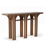 Консоль деревянная с арочным основанием Arch Passage варинант исполнения - 1 | Loft Concept в Казани