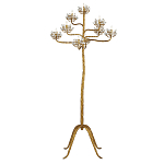 Торшер золотой в виде растения Golden Flower Glade варинант исполнения - 2 | Loft Concept в Казани