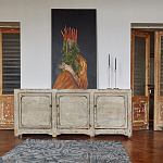 Комод в винтажном стиле с 3-мя дверцами Cardenas Chest of Drawers Vintage Beige варинант исполнения - 2 | Loft Concept в Казани