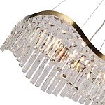 Люстра подвесная волнистой формы с хрустальными подвесками Ludivine Lighting варинант исполнения - 3 | Loft Concept в Казани