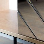 Шкаф с 2-мя зеркальными дверцами Serena Mirror Cabinet варинант исполнения - 4 | Loft Concept в Казани