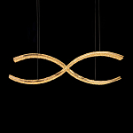 Люстра волнистой формы с фактурным хрустальным плафоном Light Delight варинант исполнения - 1 | Loft Concept в Казани