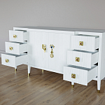 Большой Комод-буфет Elsa Dreams White с ящиками варинант исполнения - 6 | Loft Concept в Казани