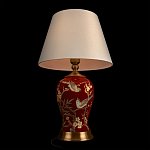 Настольная лампа бордовая с изображением птиц Slip Away варинант исполнения - 4 | Loft Concept в Казани