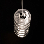 Люстра линейная с 6-ю прозрачными стеклянными плафонами округлой формы HANDLE GRAPE варинант исполнения - 7 | Loft Concept в Казани