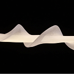 Люстра горизонтальная с волнистым белым плафоном Golden Swirl варинант исполнения - 6 | Loft Concept в Казани