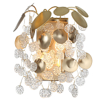 Бра с декоративными подвесками из прозрачного стекла в форме монеток FAIRYTREE Light варинант исполнения - 2 | Loft Concept в Казани