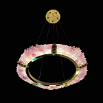 Люстра в форме кольца розовая Warm Pink Light варинант исполнения - 5 | Loft Concept в Казани