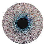 Бра круглое стеклянное с морозным эффектом Heterochromia варинант исполнения - 2 | Loft Concept в Казани