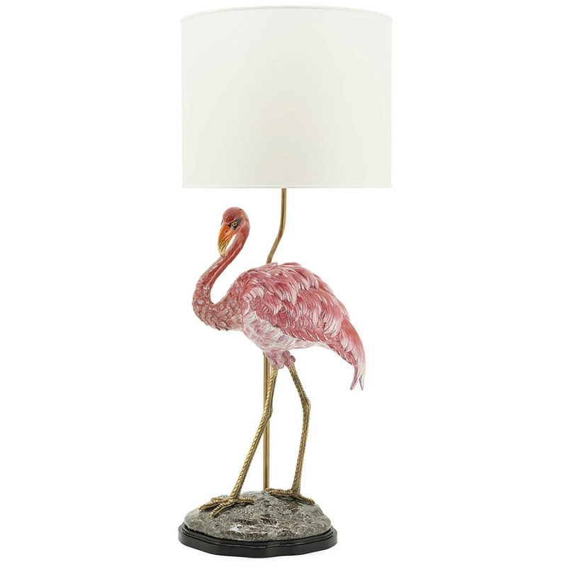 Настольная лампа ABHIKA LAMPTABLE FLAMINGO Розовый Золотой в Казани | Loft Concept 