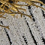 Люстра многоярусная с каркасом из металла и прозрачными подвесками FAIRYTREE Light варинант исполнения - 1 | Loft Concept в Казани