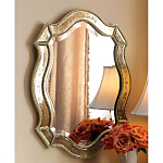 Зеркало настенное овальное в раме цвета шампань Mirror Splashes варинант исполнения - 1 | Loft Concept в Казани