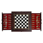 Шахматы в ларце из натуральных камней Долерит Малахит Мрамор Decorative Thematic Chess Русь варинант исполнения - 7 | Loft Concept в Казани