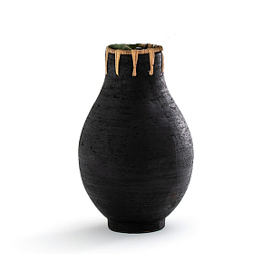 Ваза Ceramic Vase & Rattan D20