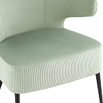 Современное мягкое кресло на металлических ножках Rakush Pistachio варинант исполнения - 6 | Loft Concept в Казани