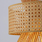 Подвесной светильник с абажуром из натуральных материалов Light Inside the Cell варинант исполнения - 4 | Loft Concept в Казани