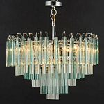 Дизайнерская люстра AQUA Blue Lagoon бирюзовое стекло несколько ярусов варинант исполнения - 6 | Loft Concept в Казани