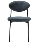 Стул металлический с мягкой спинкой и сиденьем из велюра Alfie Chair варинант исполнения - 5 | Loft Concept в Казани