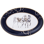 Сервиз обеденный из фарфора с изображением лошадей на 6 персон 23 предмета Porcelain Horse Set варинант исполнения - 2 | Loft Concept в Казани