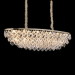 Люстра овальная с каскадом из подвесных прозрачных элементов Attractiveness варинант исполнения - 2 | Loft Concept в Казани