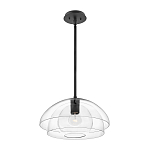 Подвесной светильник с прозрачным двойным стеклянным плафоном в форме купола и внутренней сферой Hinkley варинант исполнения - 2 | Loft Concept в Казани