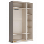 Шкаф трёхдверный с 1-ой зеркальной дверью Satin Furniture варинант исполнения - 3 | Loft Concept в Казани