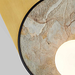 Бра с каменным диском в металлической раме Sandstone Painting варинант исполнения - 2 | Loft Concept в Казани