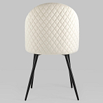 Мягкий стул в бежевом велюре Miruna Chair варинант исполнения - 4 | Loft Concept в Казани