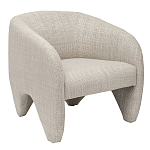 Дизайнерское кресло мягкое в белой обивке White Canvas варинант исполнения - 1 | Loft Concept в Казани