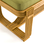Скамья из ротанга с подушкой Mattia Rattan Bench варинант исполнения - 4 | Loft Concept в Казани