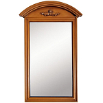 Настенное зеркало в деревянной раме орехового цвета Guirlande de Roses Walnut Color Mirror варинант исполнения - 1 | Loft Concept в Казани