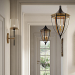 Подвесной светильник в форме фонаря чёрного цвета Black Lantern варинант исполнения - 3 | Loft Concept в Казани