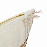 Чехол на подушку с вышивкой в виде геометрических узоров Beige Calista Rect варинант исполнения - 3 | Loft Concept в Казани