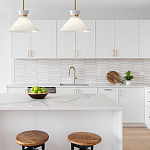 Подвесной светильник с белым стеклянным конусным плафоном Alora Mood варинант исполнения - 13 | Loft Concept в Казани