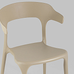 Бежевый стул из прочного PP-пластика JORIS варинант исполнения - 7 | Loft Concept в Казани