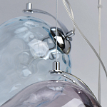 Люстра каскадная с 9-ю разноцветными стеклянными плафонами Kaleido варинант исполнения - 11 | Loft Concept в Казани