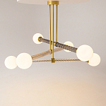 Люстра со стеклянными вставками Helios варинант исполнения - 2 | Loft Concept в Казани