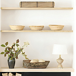 Настольная лампа деревянная с белым абажуром Wooden Table Lamp варинант исполнения - 6 | Loft Concept в Казани