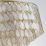 Люстра многоярусная с декором из натуральной морской ракушки Iridescent Light варинант исполнения - 8 | Loft Concept в Казани