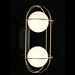 Бра настенное с 2 белыми плафонами Karina варинант исполнения - 2 | Loft Concept в Казани