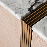 Тумба под телевизор с мраморной столешницей Uniqueness Marble варинант исполнения - 3 | Loft Concept в Казани