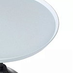 Кофейный столик с круглой столешницей и мраморным основанием Steel Reliability варинант исполнения - 4 | Loft Concept в Казани