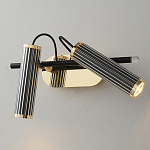 Бра с двумя цилиндрическими плафонами на магнитном креплении Bronze Concert варинант исполнения - 1 | Loft Concept в Казани