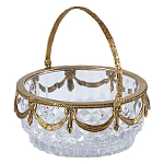 Корзиночка из прозрачного стекла с бронзовой ручкой Eden Garden варинант исполнения - 2 | Loft Concept в Казани