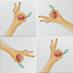 Плитка дизайнерская с рисунком Лимон варинант исполнения - 1 | Loft Concept в Казани