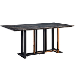 Стол обеденный со стальными ножками оригинальной формы Gourmet Meal варинант исполнения - 1 | Loft Concept в Казани