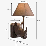 Бра Носорог Rhinoceros варинант исполнения - 7 | Loft Concept в Казани